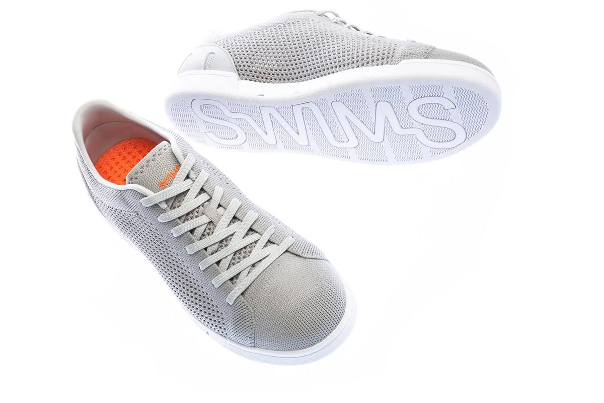 Light Grey/White Tennis Knit Trainers S33896
