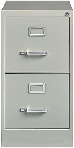 Light Gray Metal 2 Drawer Vertical File Cabinet F788