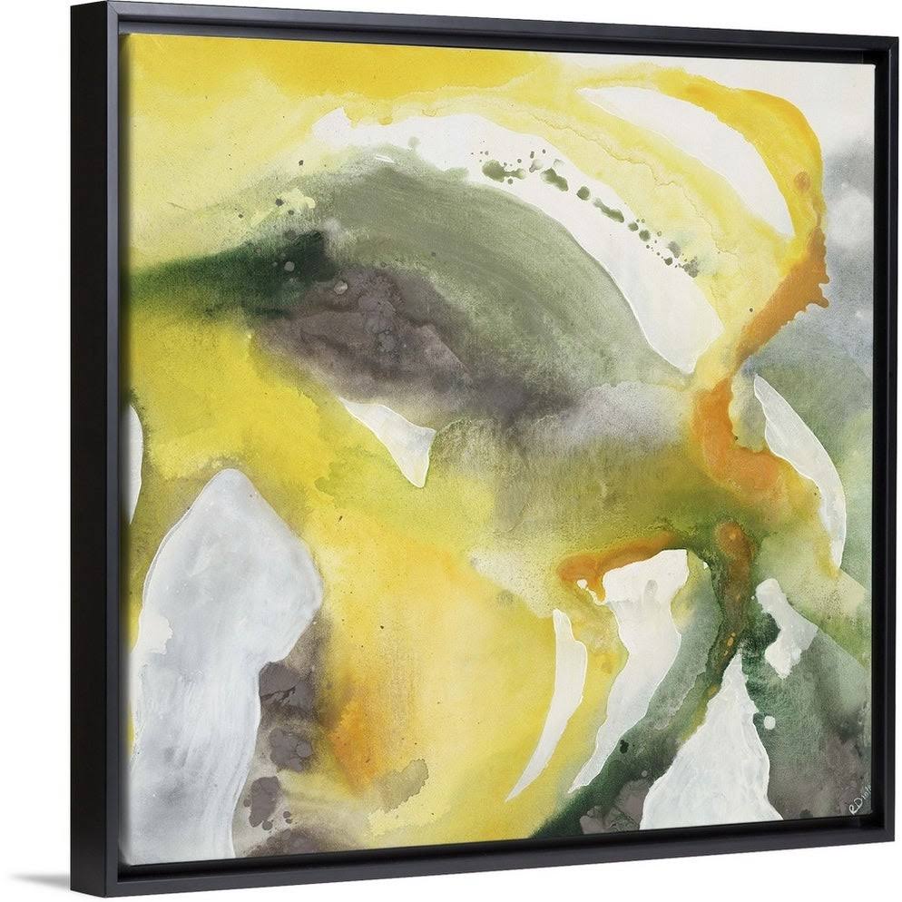Black Float Frame Canvas Art - 16 x 16 W19144