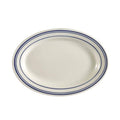 Blue Line Rolled Edge Oval Platter 15-1/2in. x 10in. Y136
