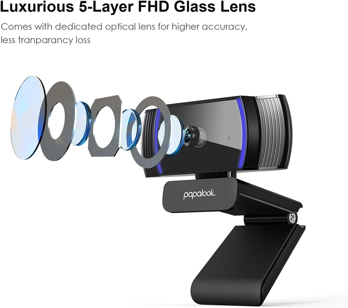 1080P Full HD Autofocus Webcam with Microphone V478