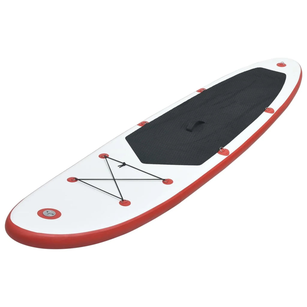 Red and White Inflatable Paddle Board Set B5638
