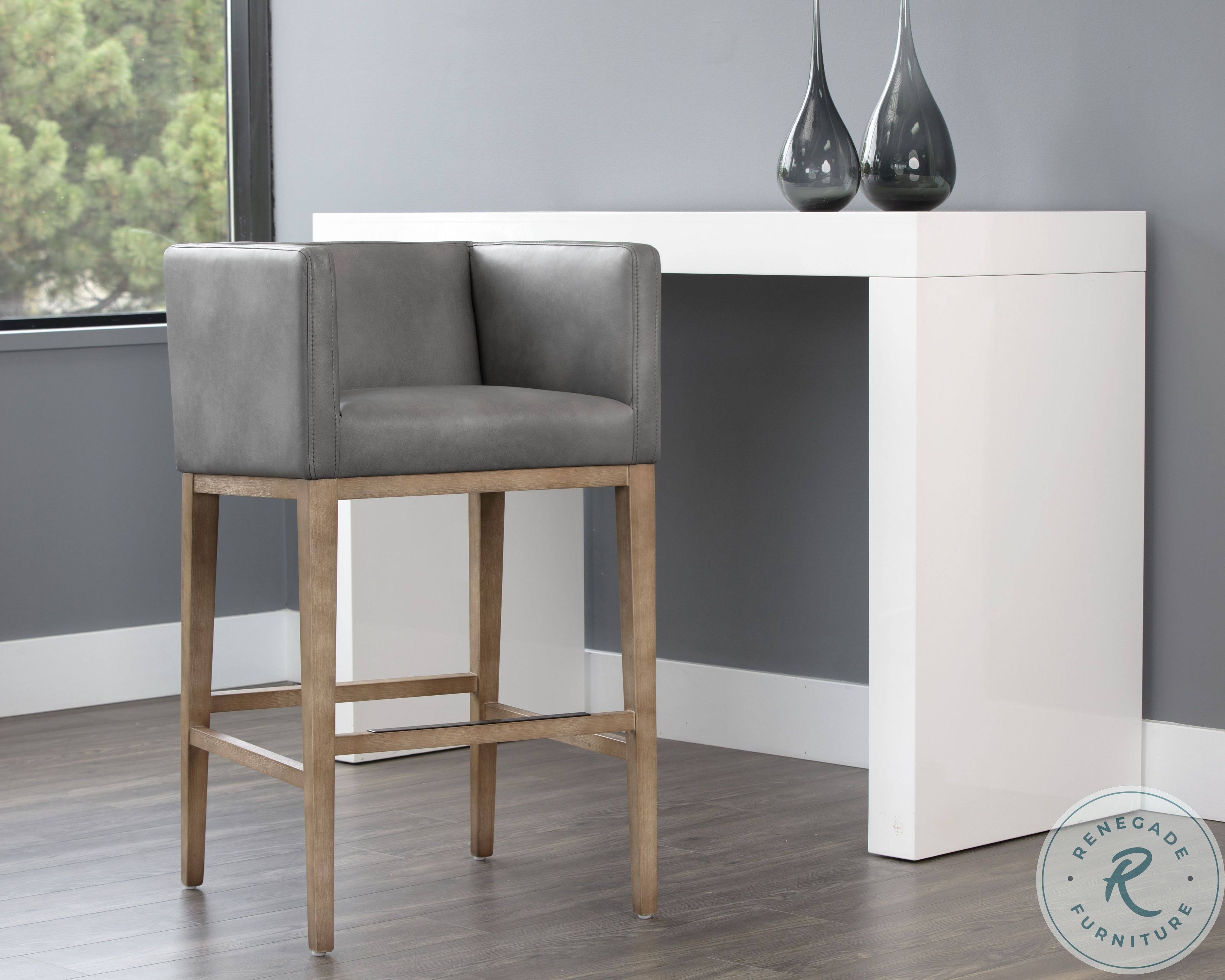 Metal Faux Leather Bar Stool G203326
