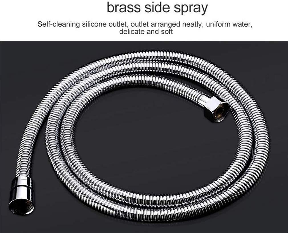 16 Inch Square Ceiling Mounted Thermostatic Rainfall LED Shower With Body Jets R64391