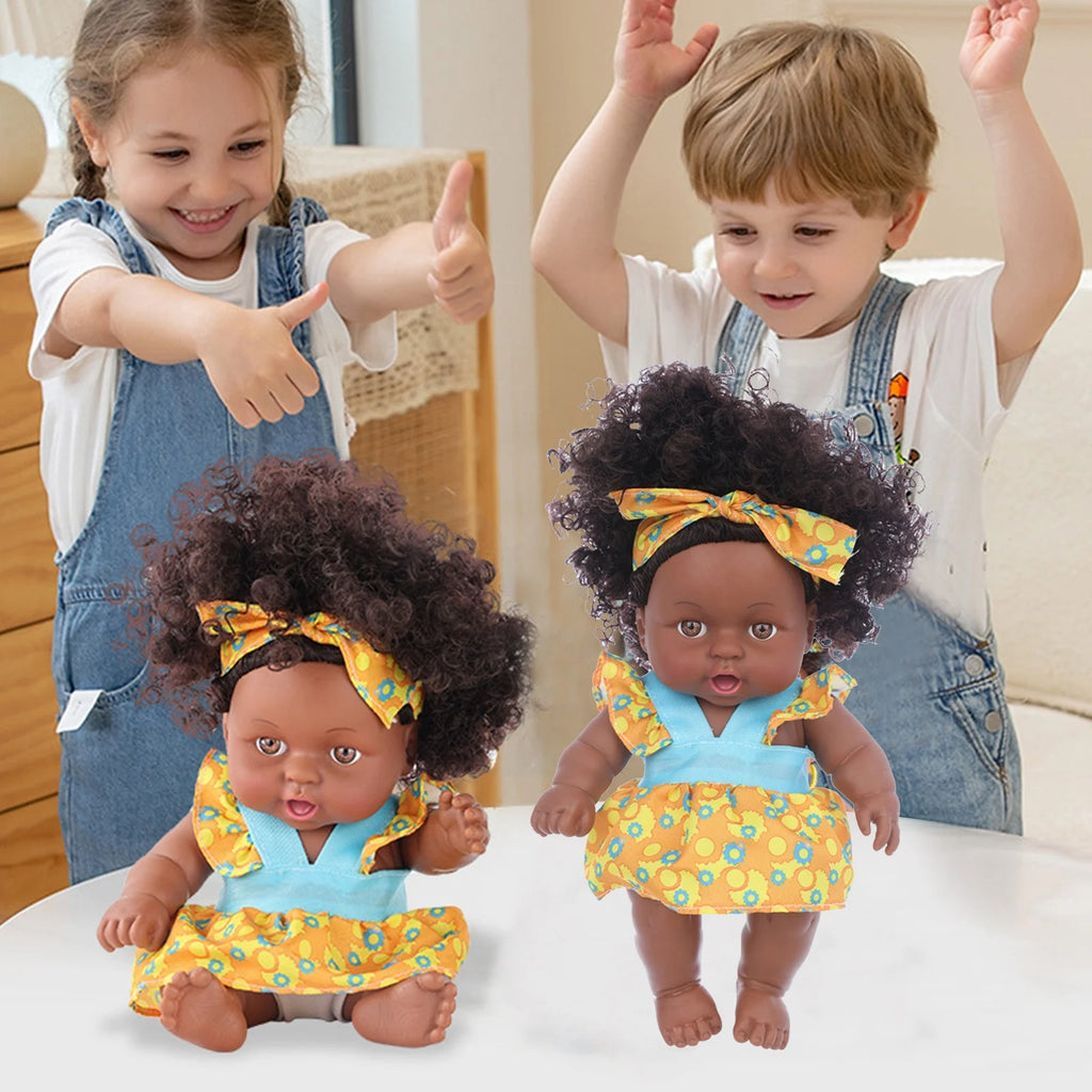 8 Inch Black Baby Dolls With Clothes O9731