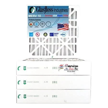 16x16x4 MERV 10 Pleated Air Filter, Pack of 4 A506933