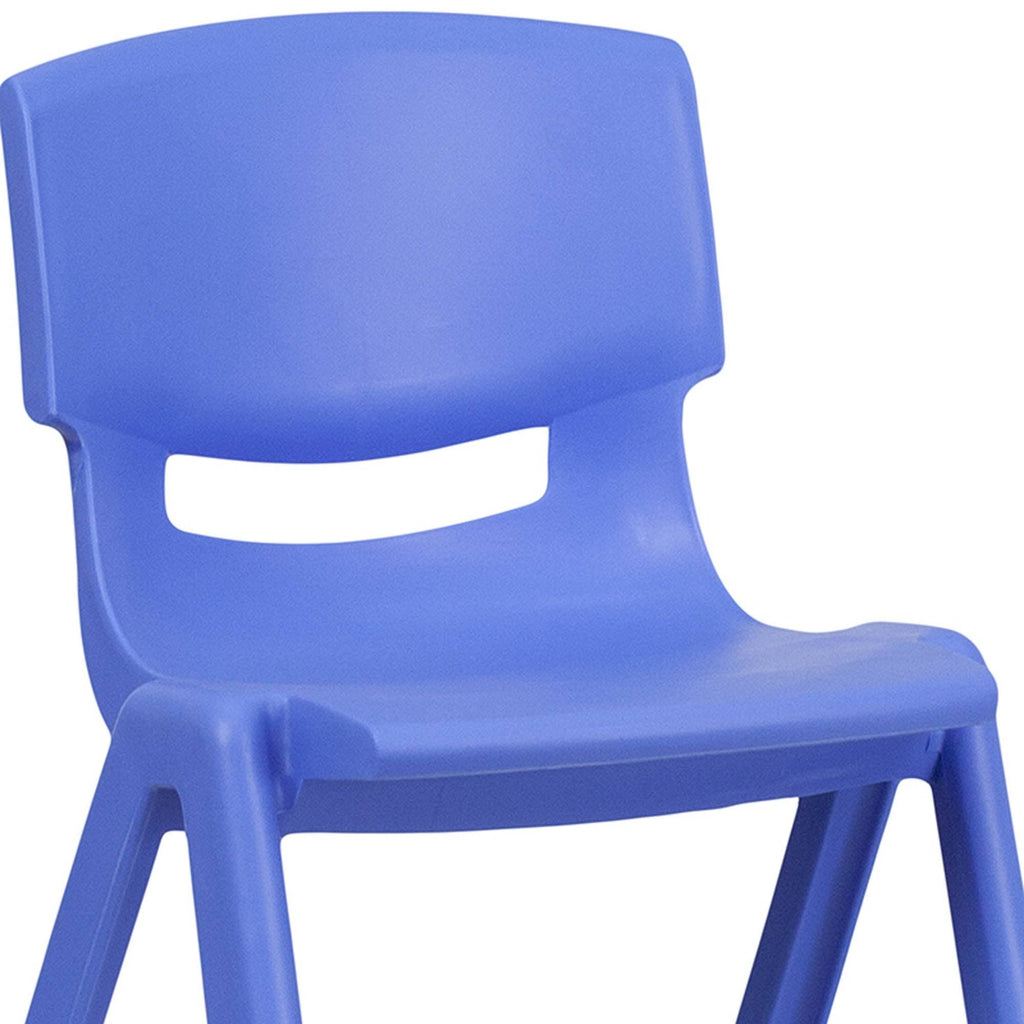 Blue Plastic Stackable School Chair, 4 Pack J671
