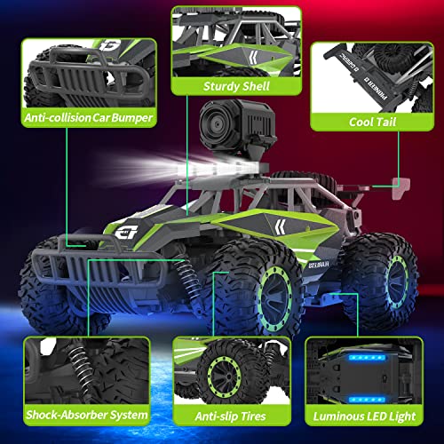1:16 Scale Remote Control Car with 1080P HD Camera and LED Lights R8354