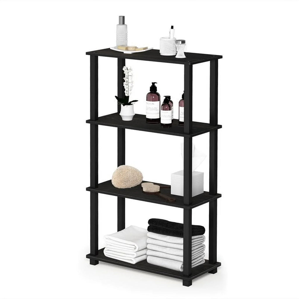 4-Shelf Decorative Shelves, Black T6286