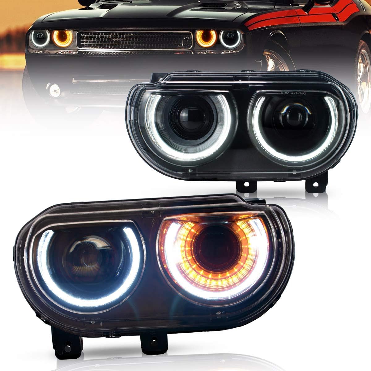 LED Headlights for Dodge Challenger 2008-2014 I5819
