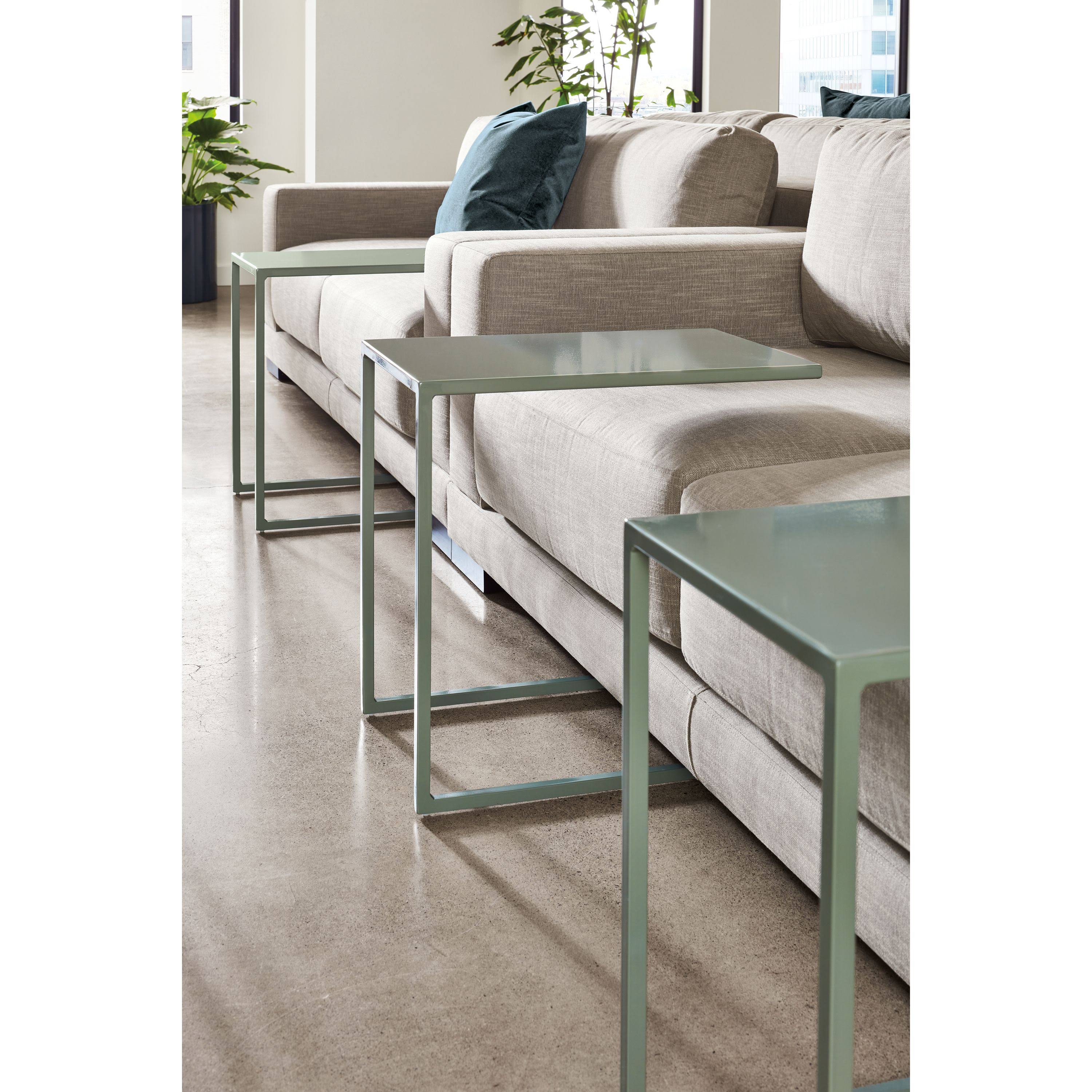 Scarlet Red Slim C-Shaped Table I415
