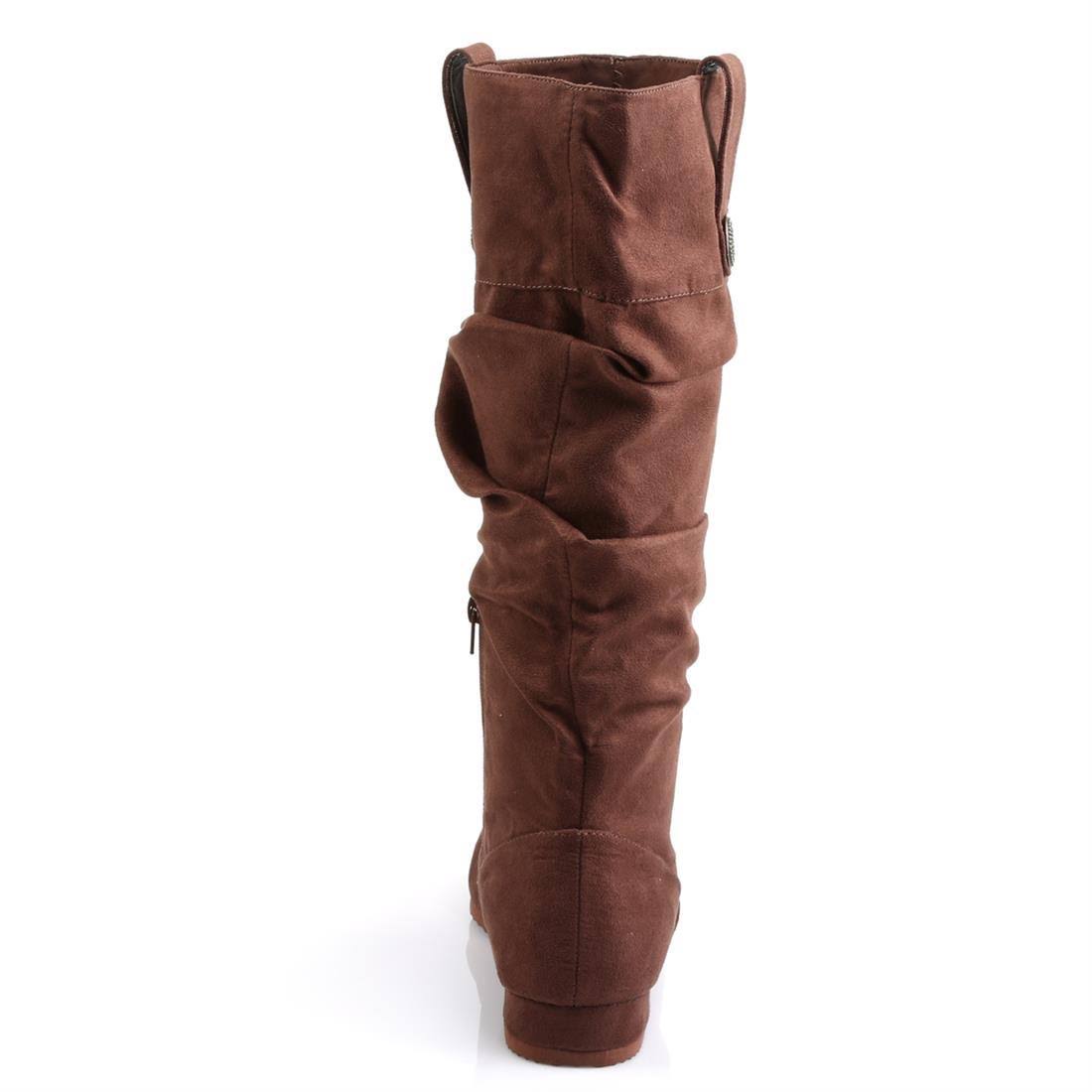 Brown Microfiber Renaissance Shoes F4162