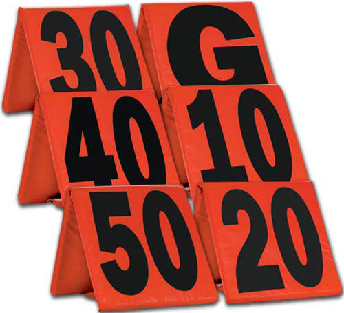 Weighted Football Yard Markers W6109