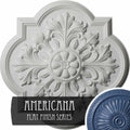 20x22OD x 1 3/4x22P Hand-Painted Ceiling Medallion Y38229