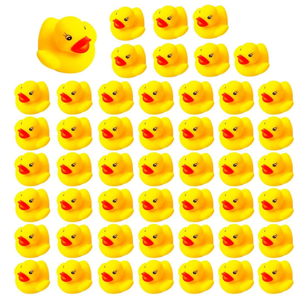 80 Count Mini Rubber Duck Bath Toy O21740