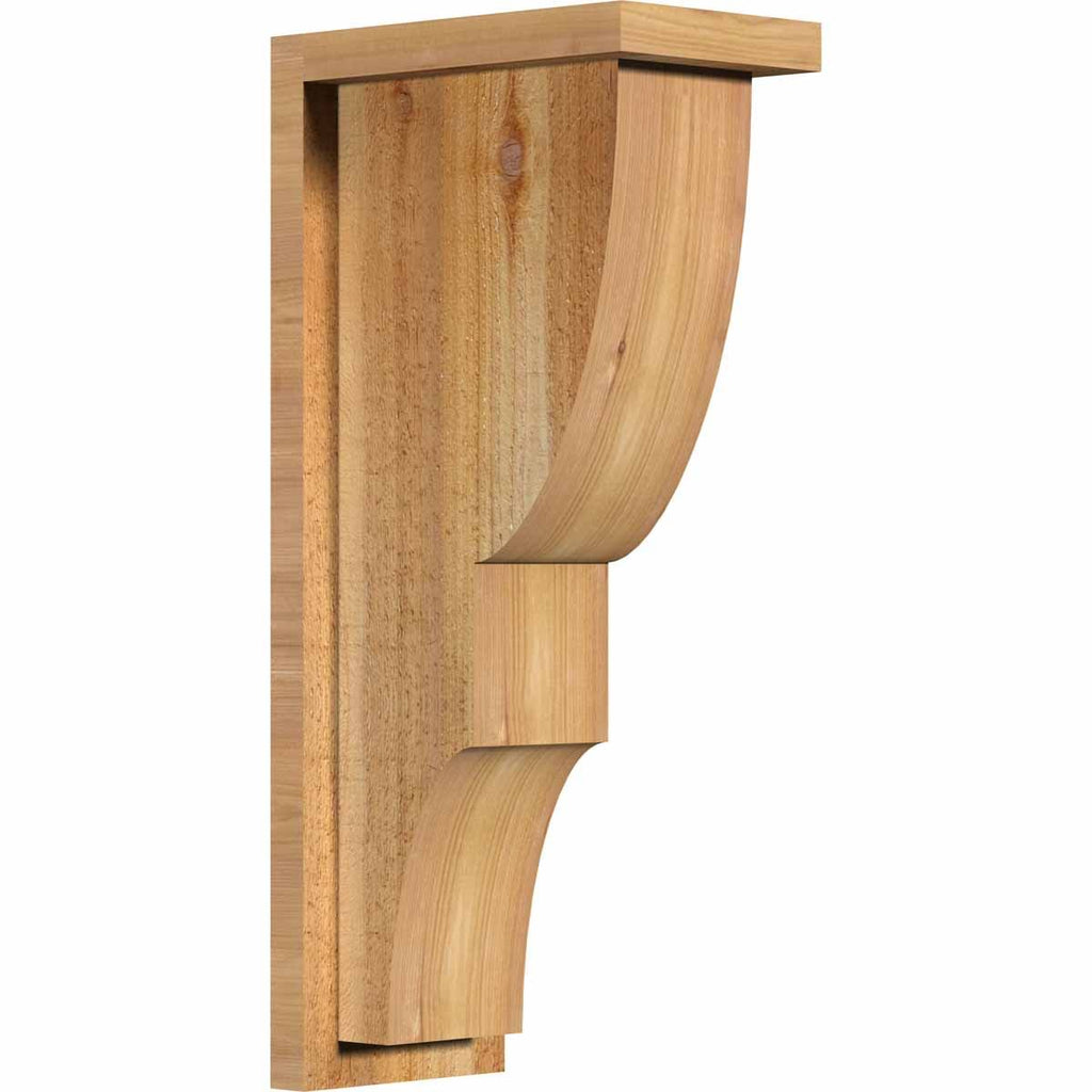 Ridgewood Rough Sawn Corbel with Backplate, Western Red Cedar E6126
