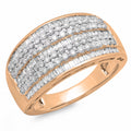 18K Rose Gold Diamond Ladies Wedding Band A797126