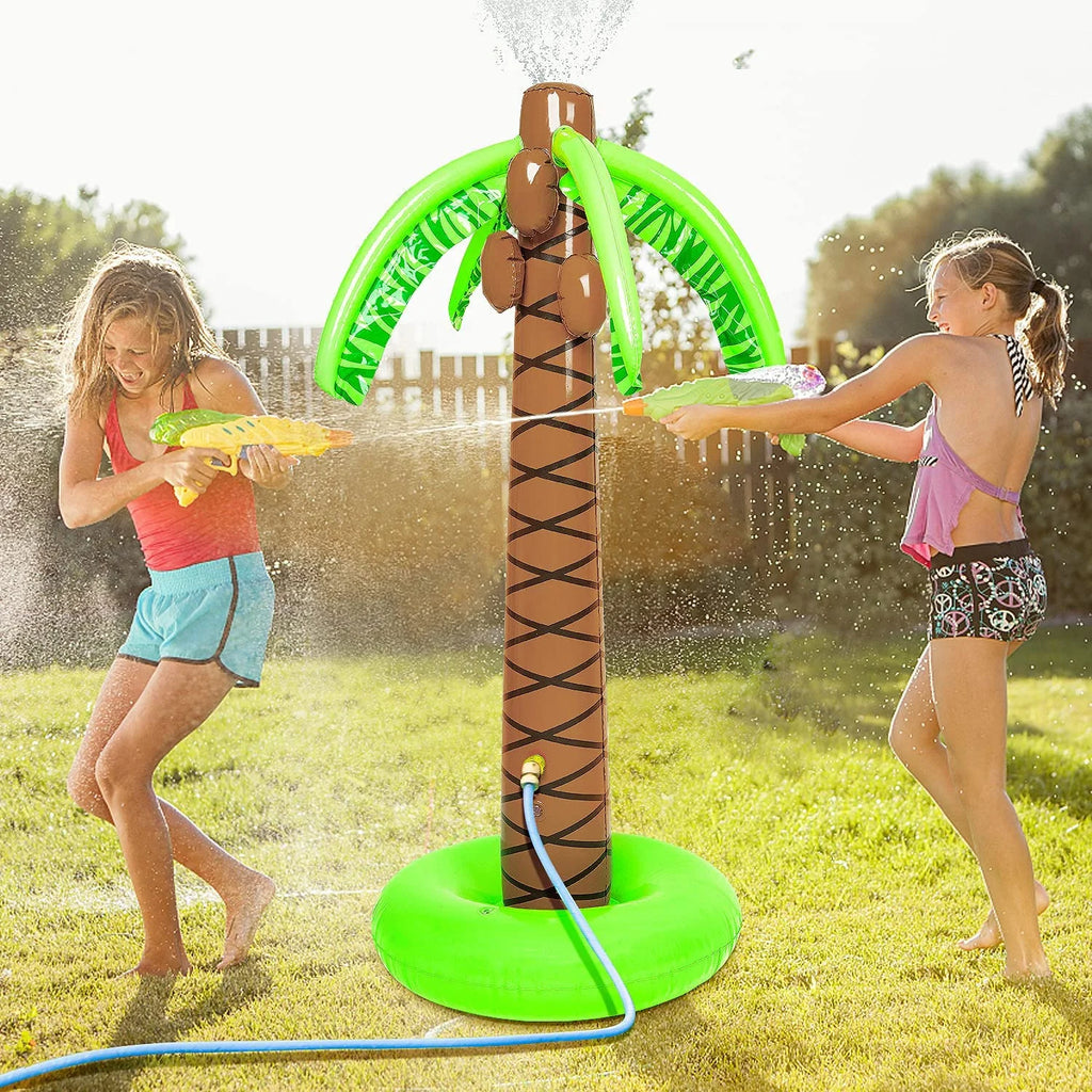 Inflatable Palm Tree Yard Sprinkler Toy A8397