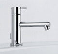 Brushed Nickel Deck Mount Single Hole Bathroom Faucet with Pop-Up R900