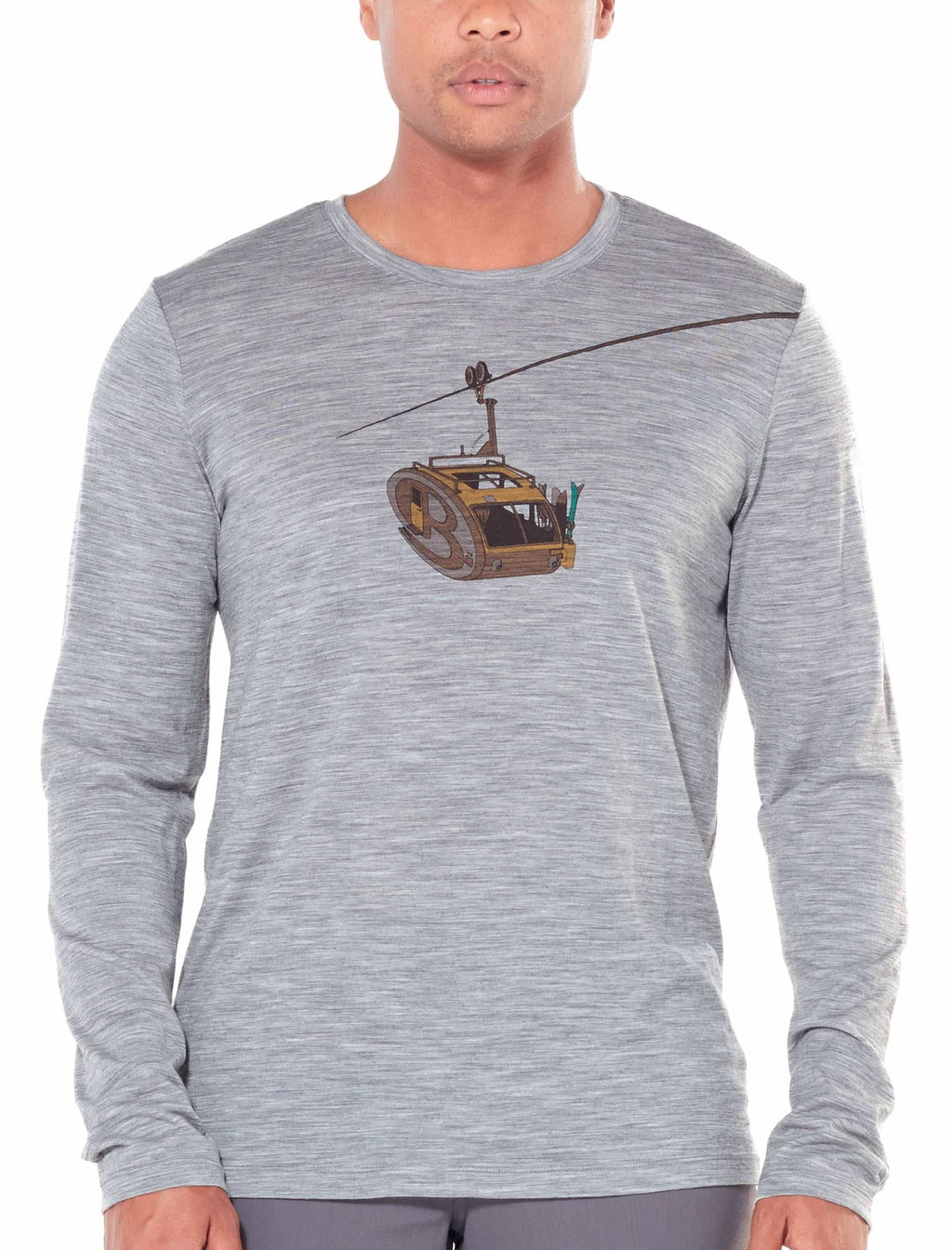 XXL Camper Lift / Metro Heather Long Sleeve Crewe Top G722504