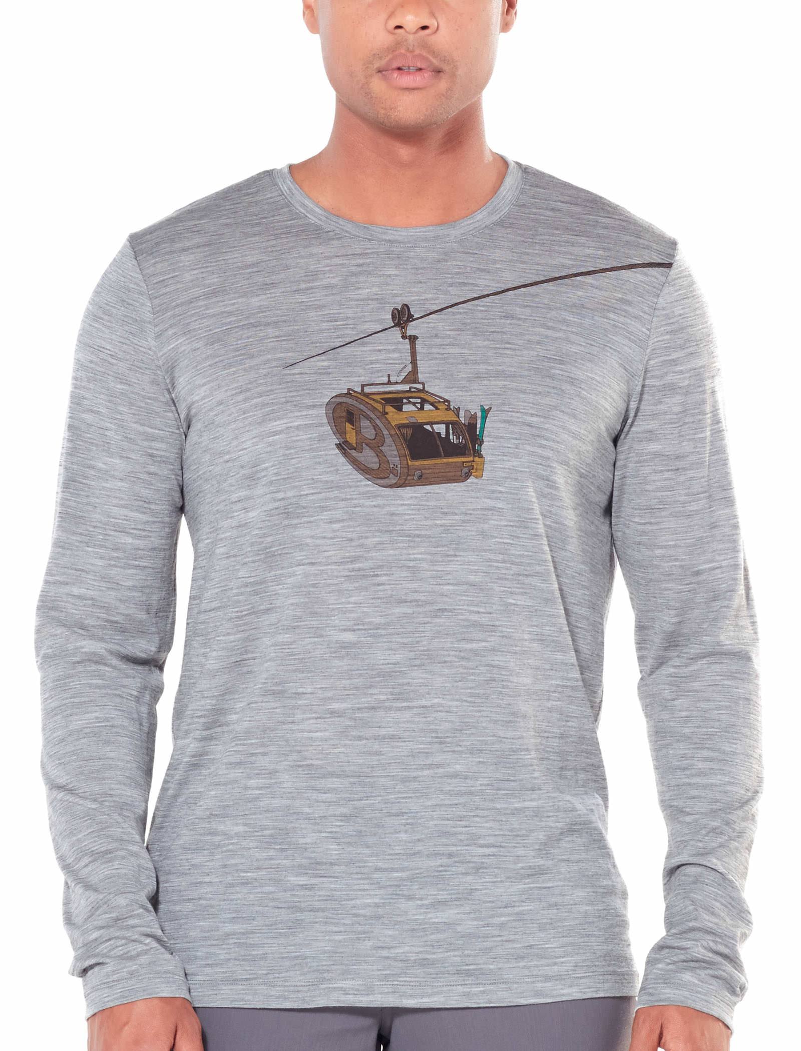 XXL Camper Lift / Metro Heather Long Sleeve Crewe Top G722504