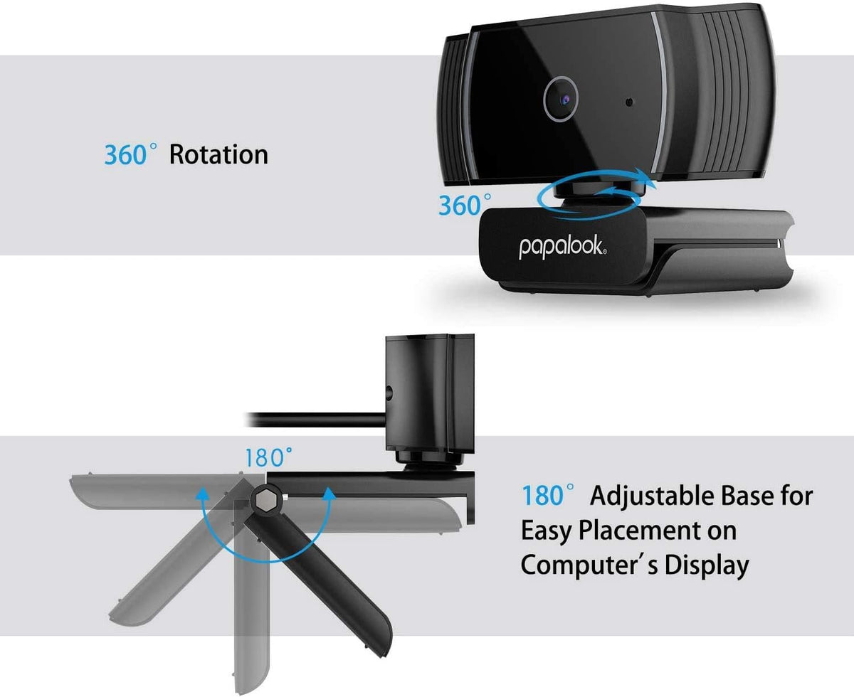 1080P Full HD Autofocus Webcam with Microphone V478