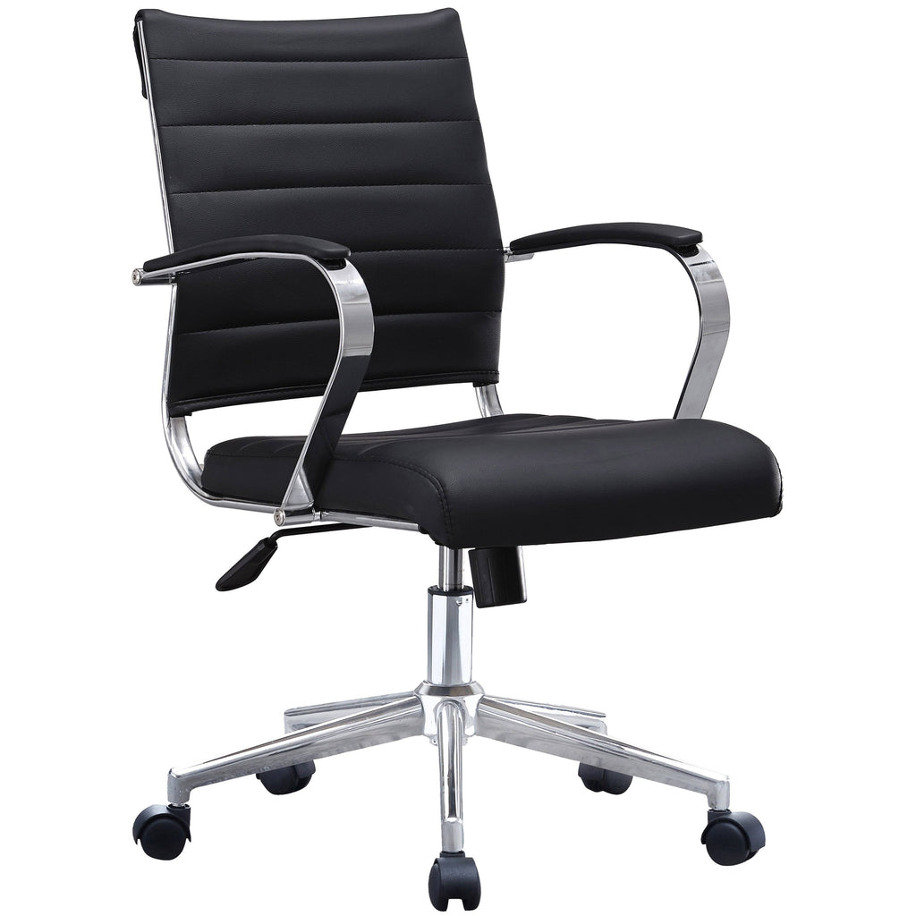 Brown PU Leather Swivel Tilt Executive Chair M45309