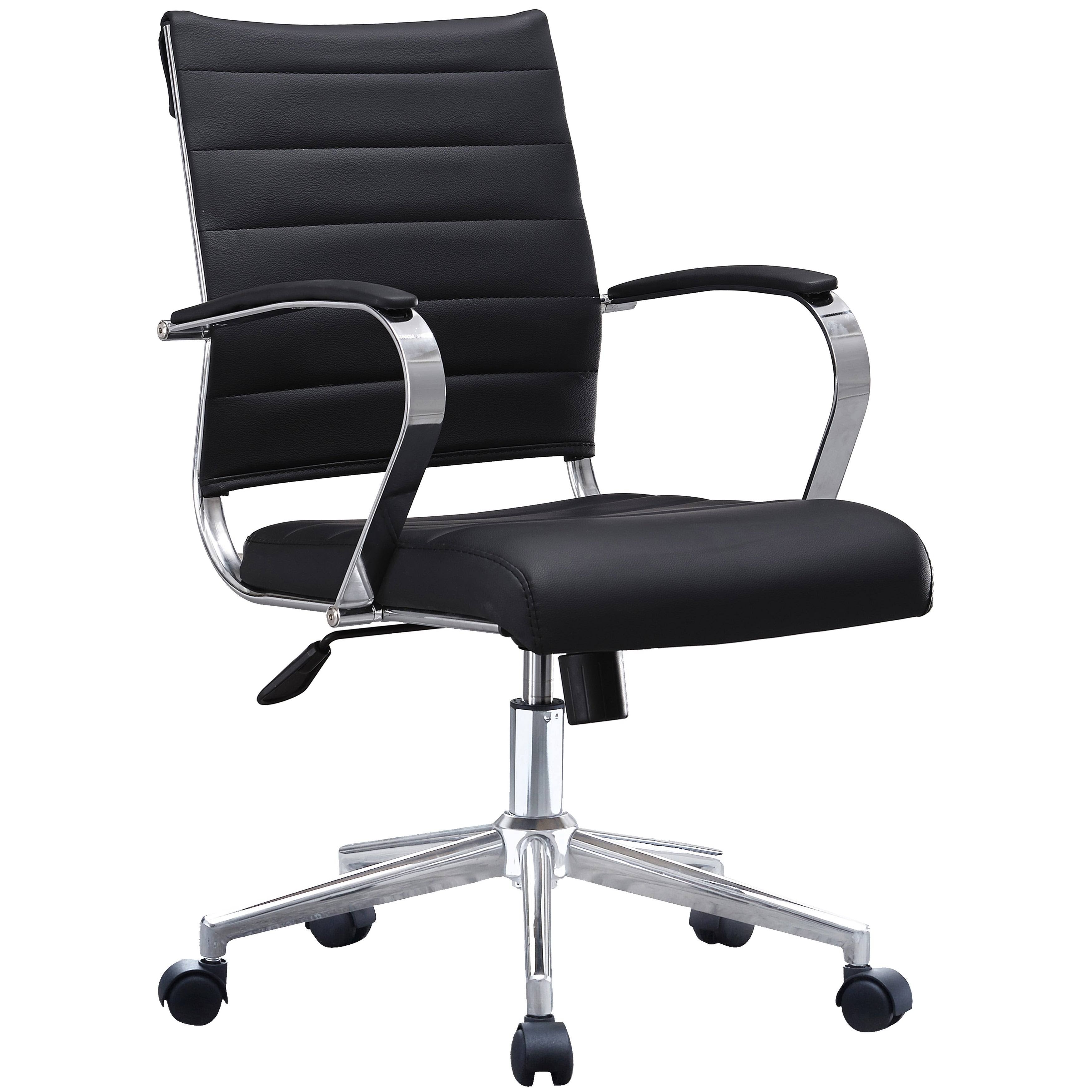 Brown PU Leather Swivel Tilt Executive Chair M45309