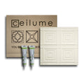 Brown Vinyl Ceiling Tile and Backsplash Kit 21 Sq. ft. X19681