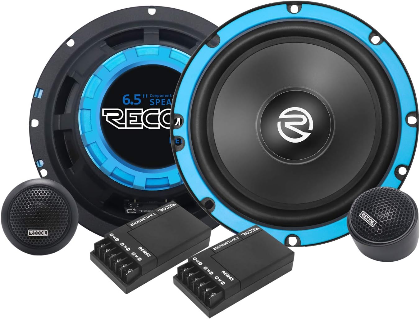 6.5-Inch Car Audio Component Speaker System Pack of 2 J75966