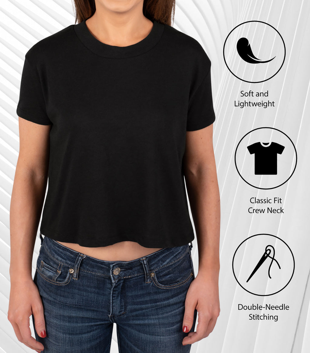 Cropped Cotton Blend T-Shirt L5859