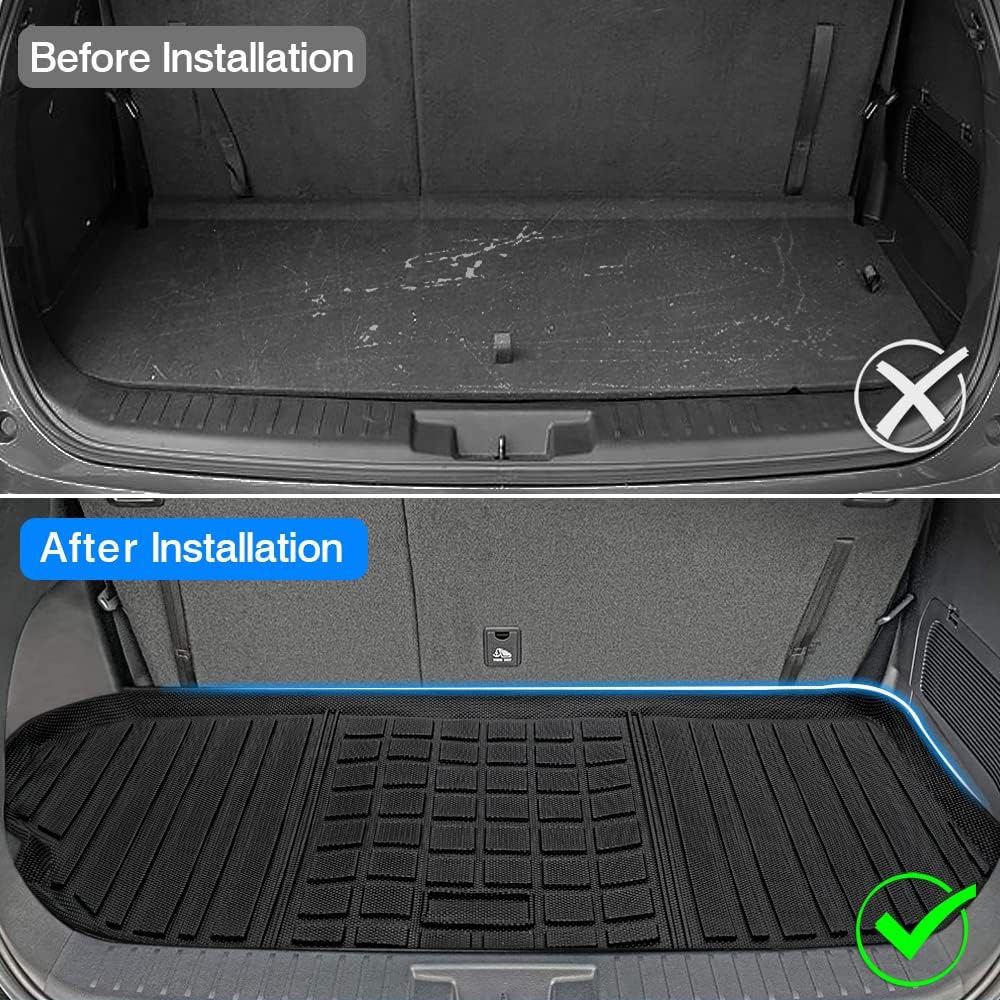 Black Pack of 2 Cargo Mat for Toyota Highlander S1402