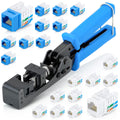 Speed Termination Tool Set with 20 Cat6/5e Female Connectors R375
