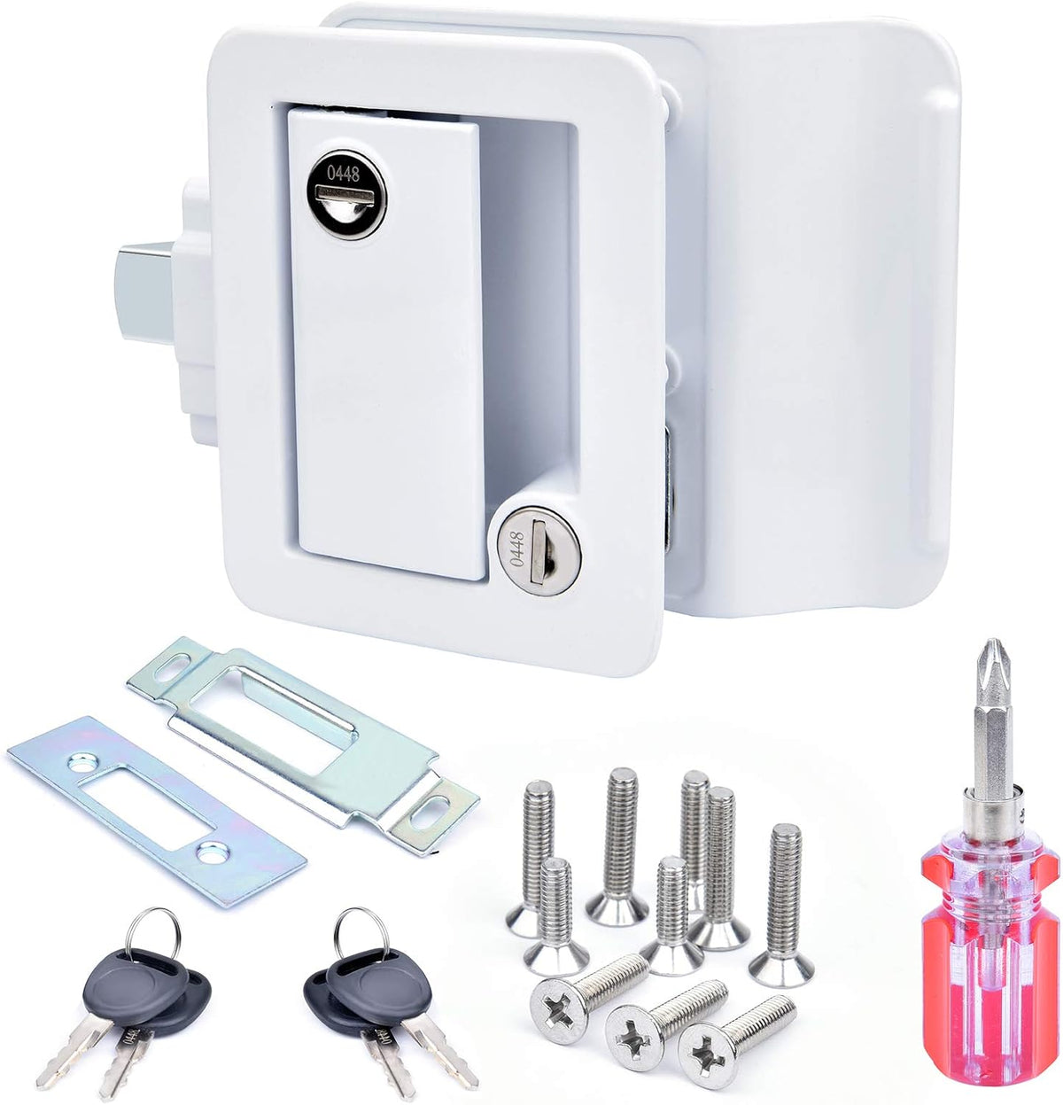 2-Pack RV Door Locks with Paddle Deadbolt E3398