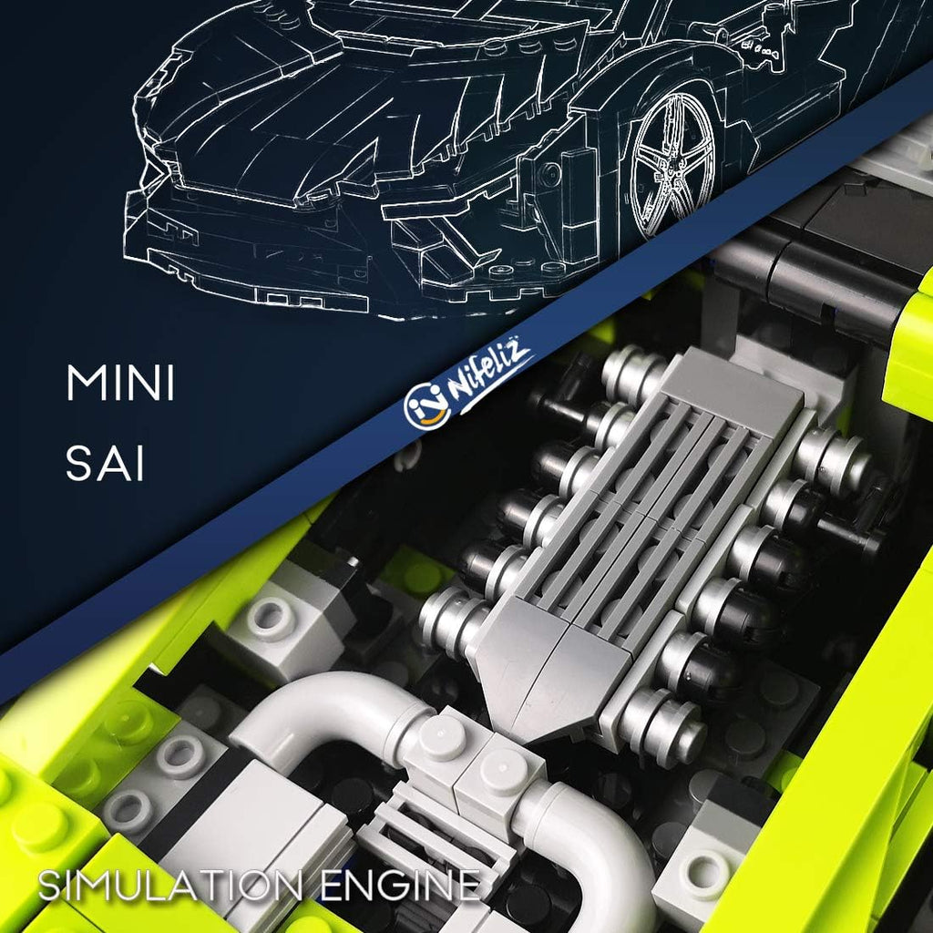 1:14 Scale Sports Car Building Blocks Model (1133 Pcs) Z146