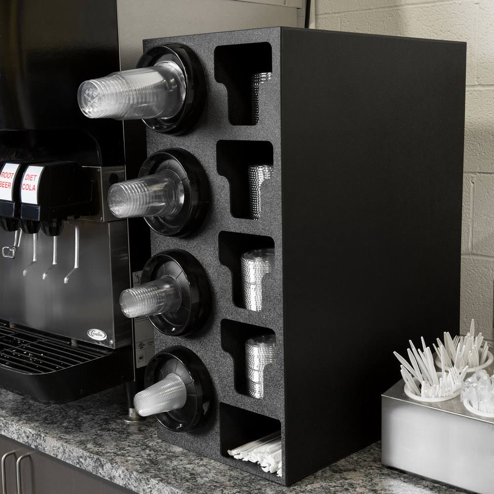 Four High Cup, Lid, and Straw Dispenser Cabinet J95610
