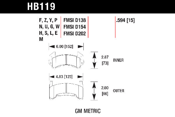 Front Brake Pads O29482