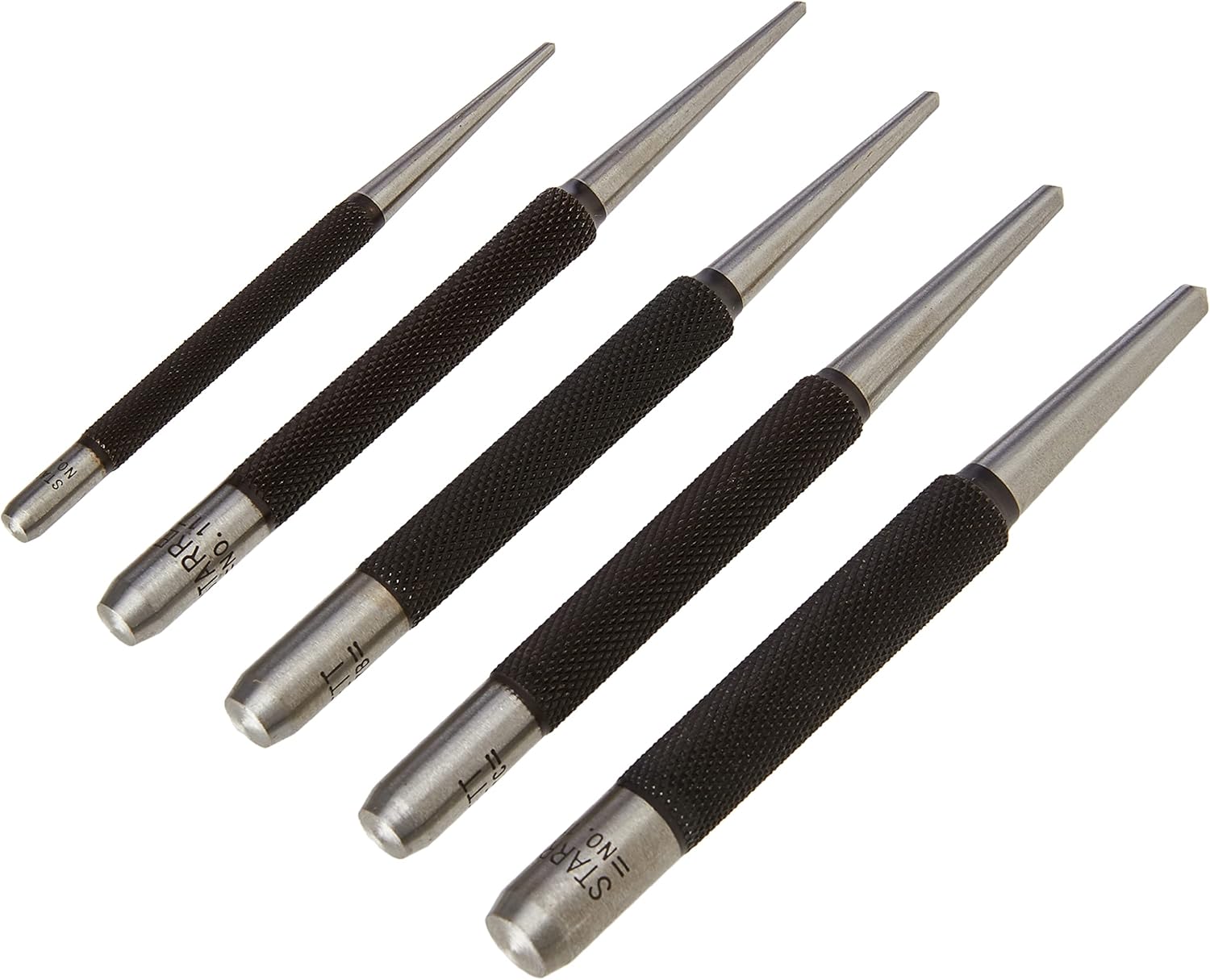 Center Punch Set, Set of 5, Hardened Tempered Steel M772