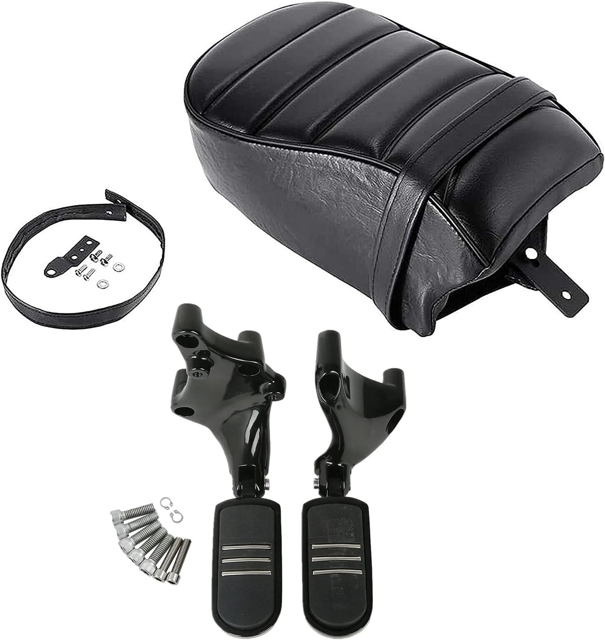 Rear Passenger Pillion Seat FootPegs Mount Kit for Harley Sportster Iron 883 XL883N 2016-2022 Iron 1200 XL1200NS 2018-2022 T208260