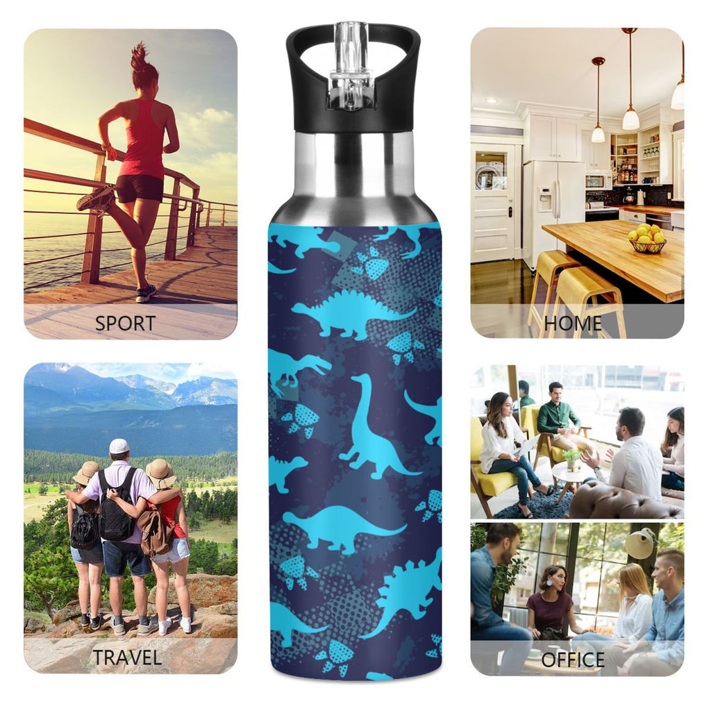 Stainless Steel Insulated Water Bottle with Straw Lid Z19958