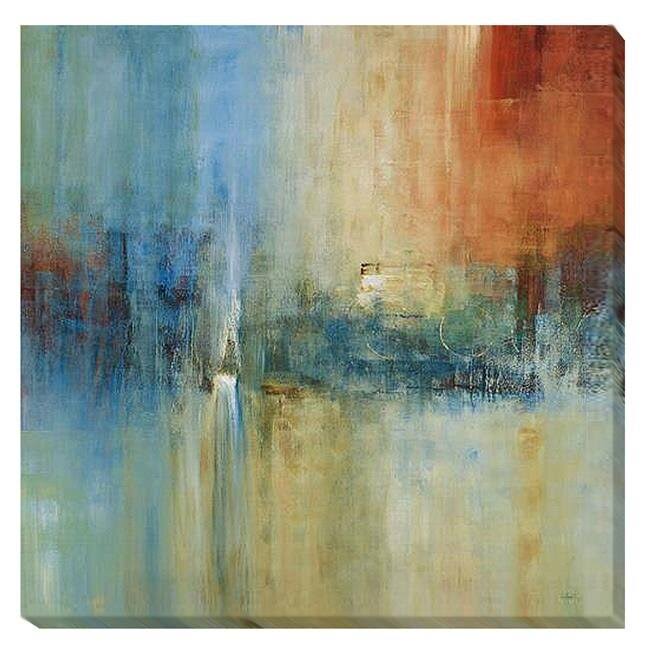Blue Cascade Canvas Giclee Art - 20 in. W874464