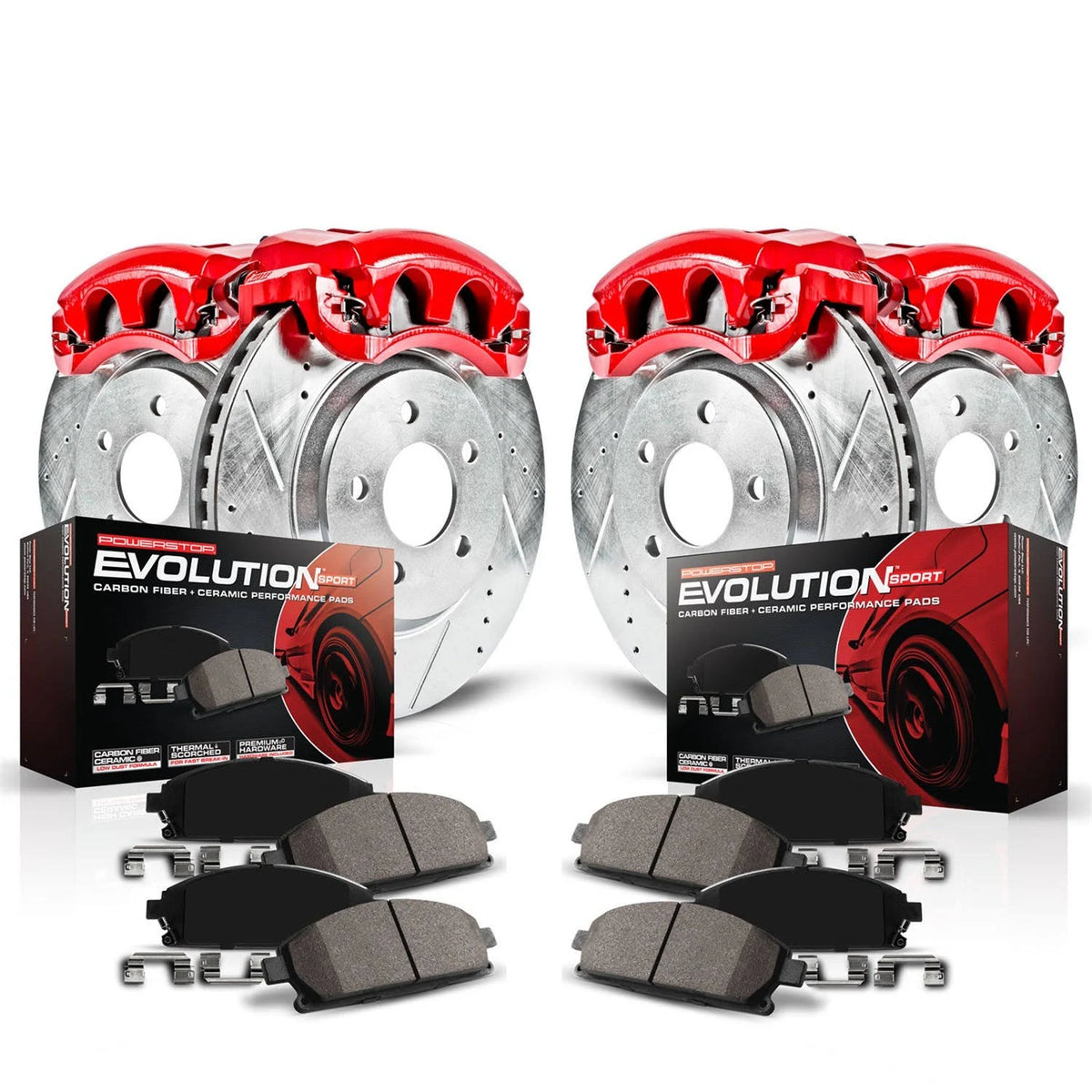 Front and Rear Z23 Evolution Sport Brake Kit with Calipers C882