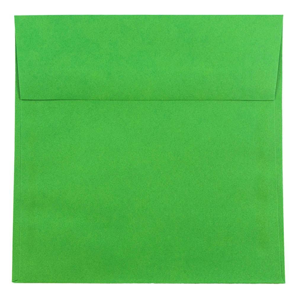 Brite Hue Christmas Green Square Invitation Envelope, 250/Pack T7649