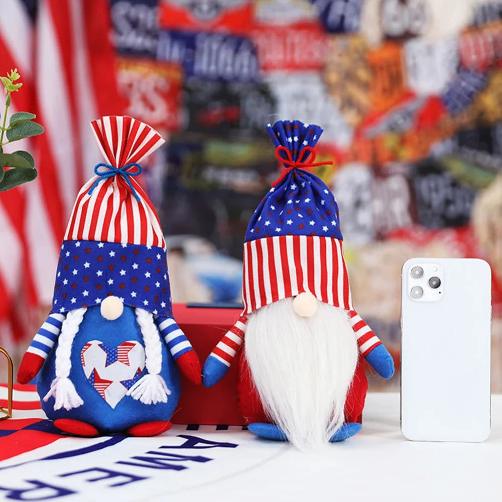 Patriotic Gnome Plush Doll Figures Z99332
