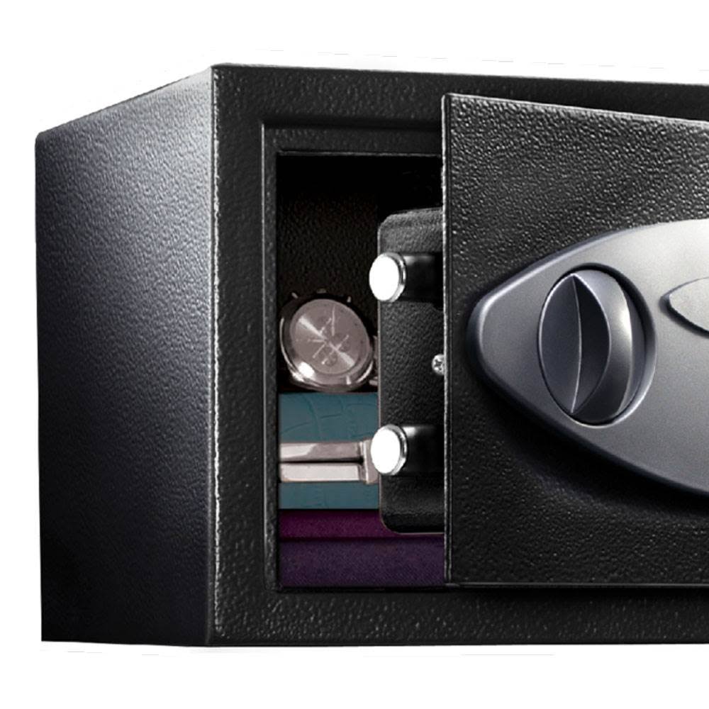Digital Security Safe, 0.58 Cu ft, Black/Silver W4328
