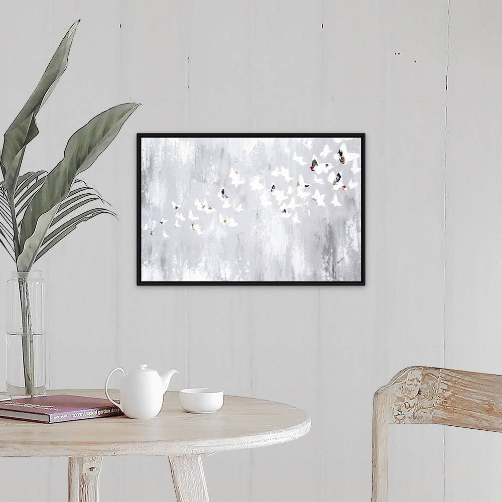 Black Float Frame Canvas Art U9477