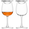 Clear Whisky Nosing Glass 110 ml with Glass Cover x 2 M42449
