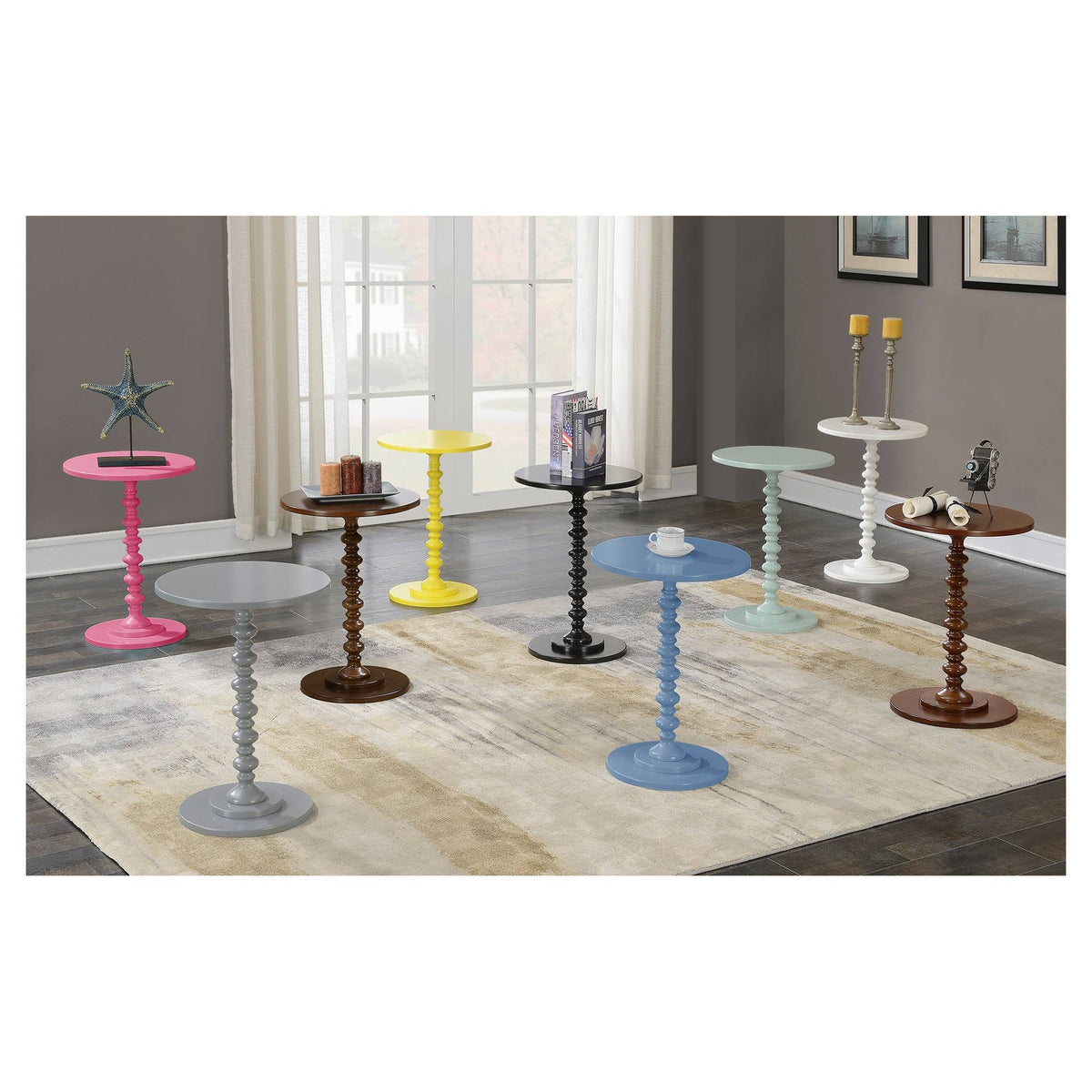 Espresso Spindle Table D184