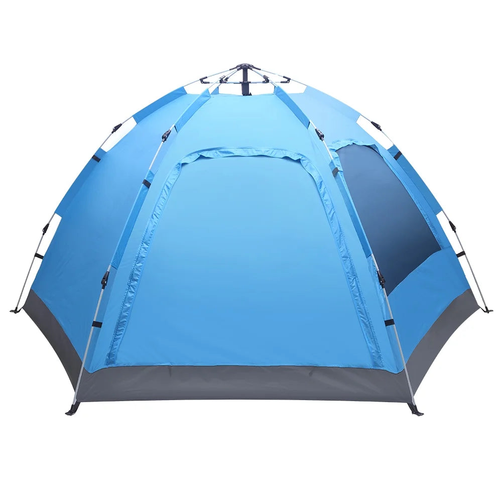 Waterproof Instant Pop Up Camping Tent, 3-4 Person Double Layer Dome Tent H282