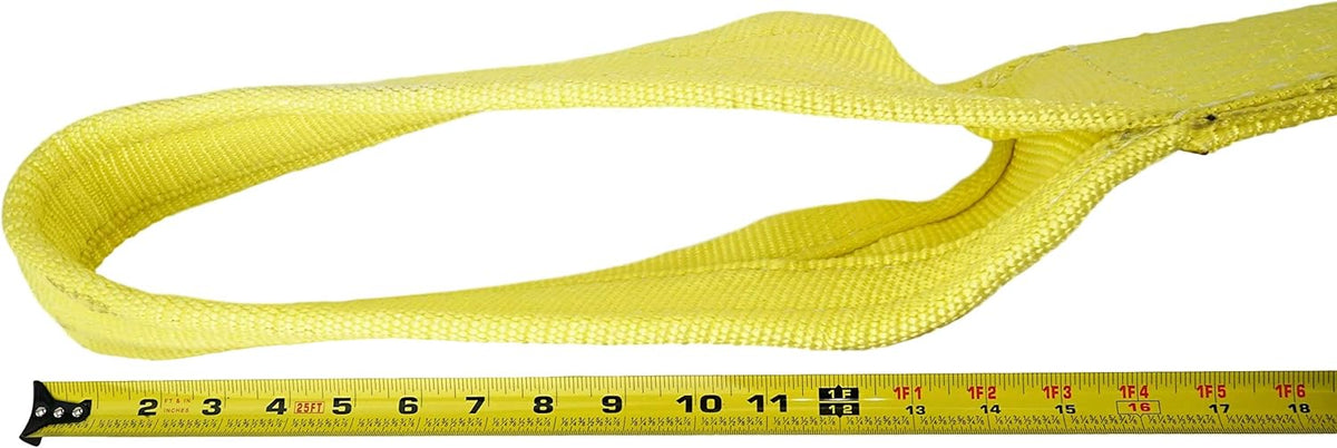 Nylon Lifting Slings, Eye & Eye, 2 Ply, 6,400 lbs Vertical, Pack of 2 C8595